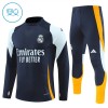 Real Madrid Training Sweatshirts Quarter-zip 2024-25 Marine Für Kinder